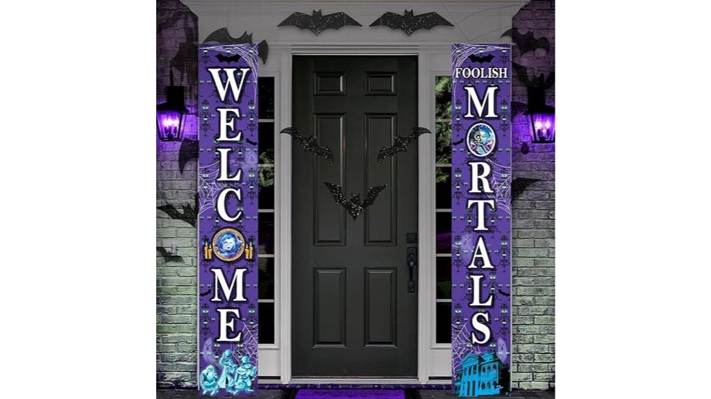 haunted house door banner