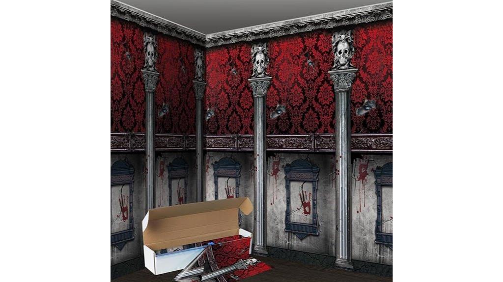 haunted mansion backdrop roll