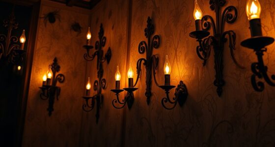 haunted mansion wall sconces