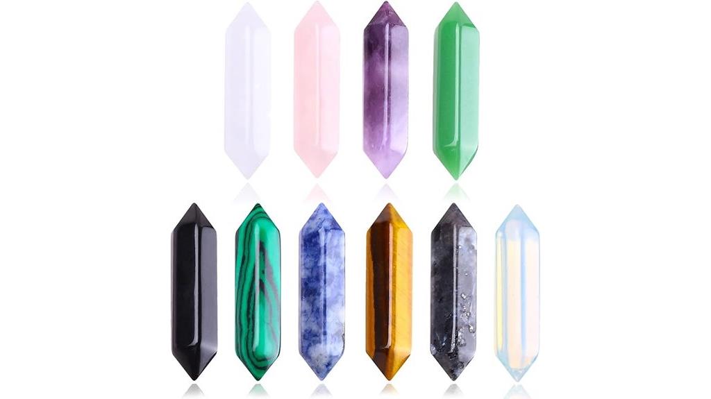 healing crystal bullet set