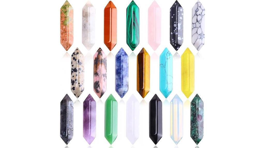 healing crystal stones set