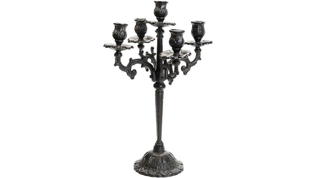 heavy duty cast iron candlesticks