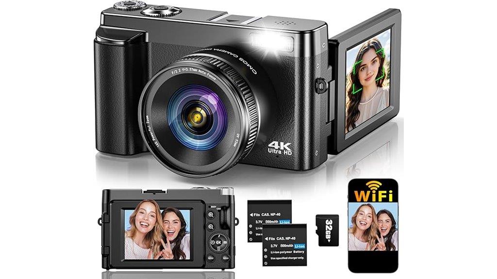high resolution wifi flip camera