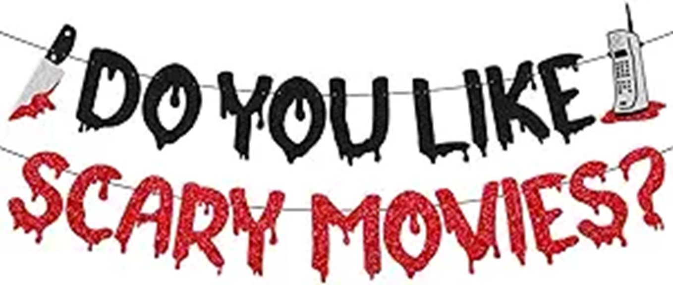 horror movie banner decor