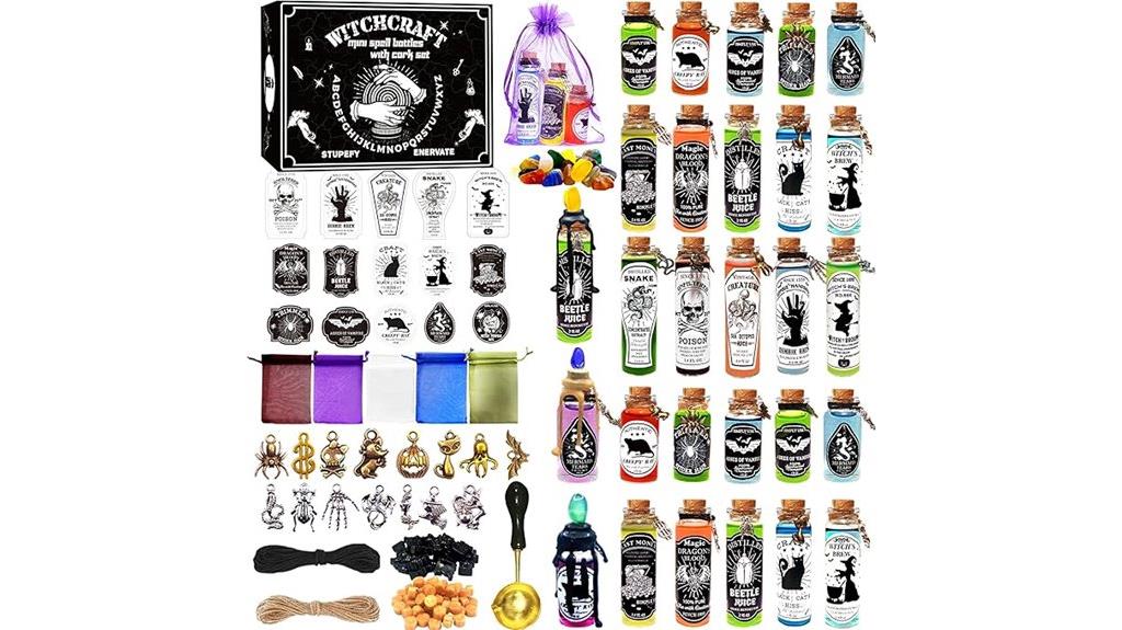 indoor halloween potion bottles