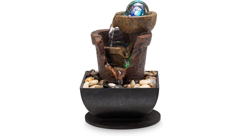 indoor led waterfall decor