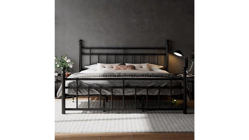 king size metal bed frame