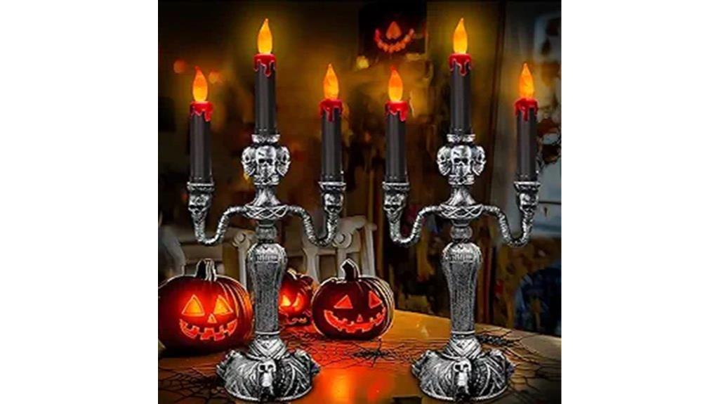 large halloween candle set