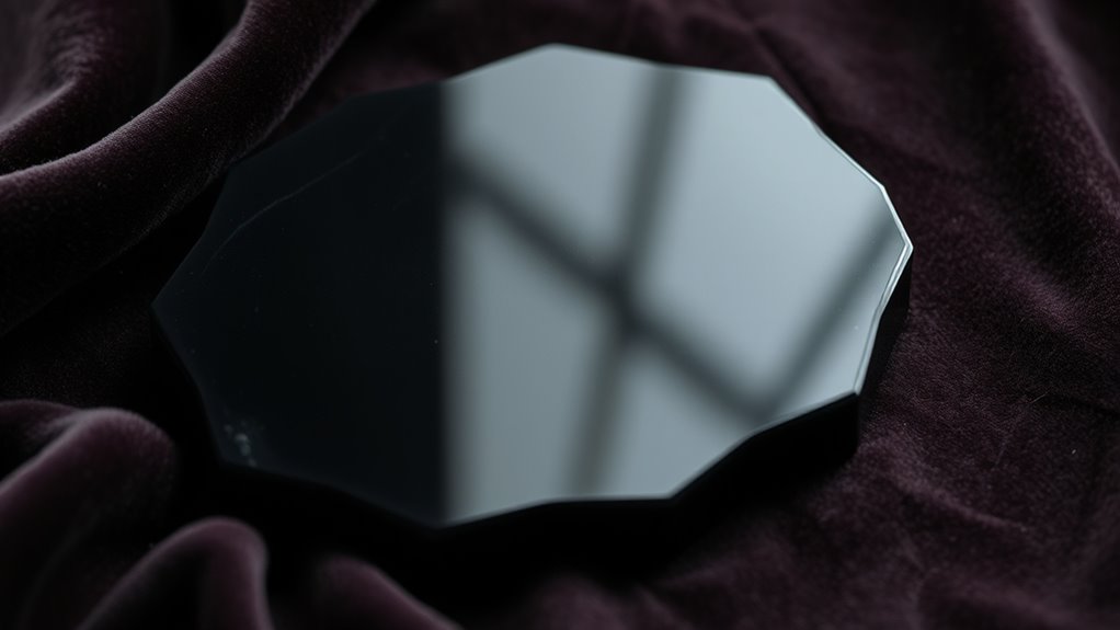 large obsidian scrying mirrors