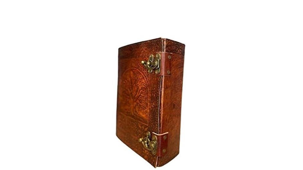 large tree leather journal
