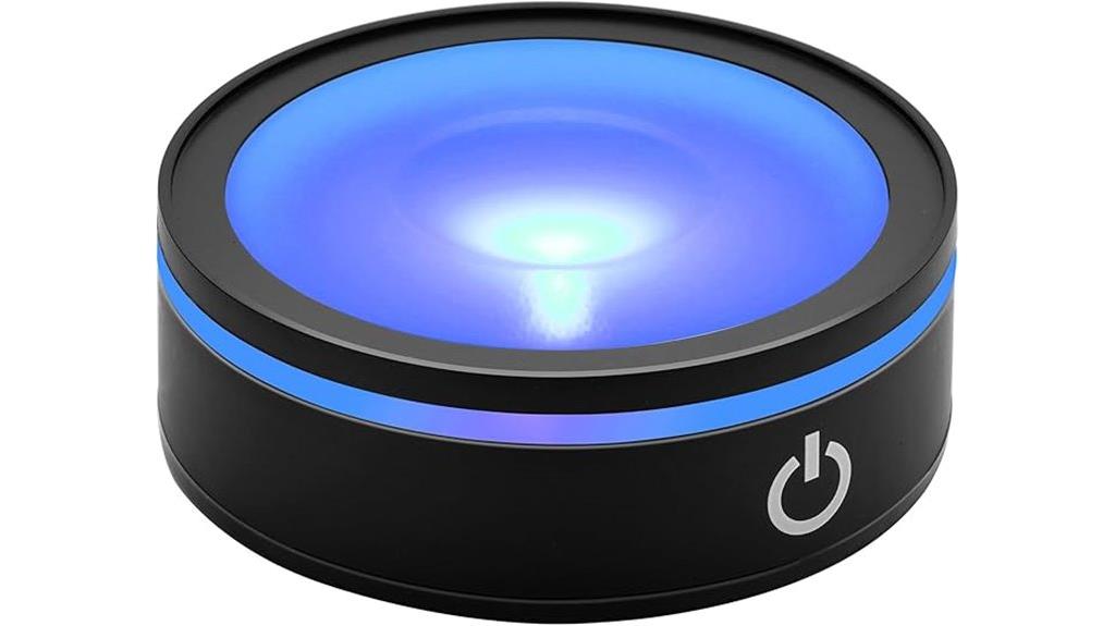 led glass tumbler display
