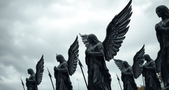 life size angel of death statues
