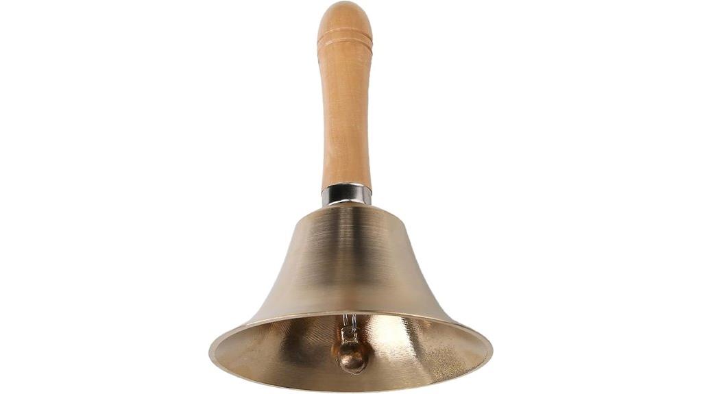 loud brass hand bell