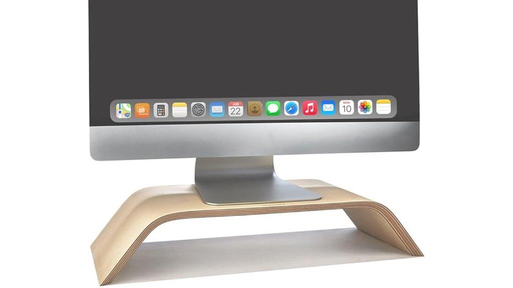 luxury wooden monitor stand
