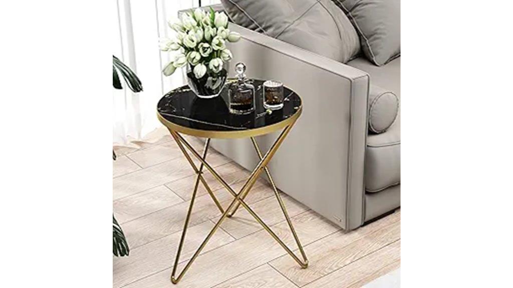 marble top gold frame