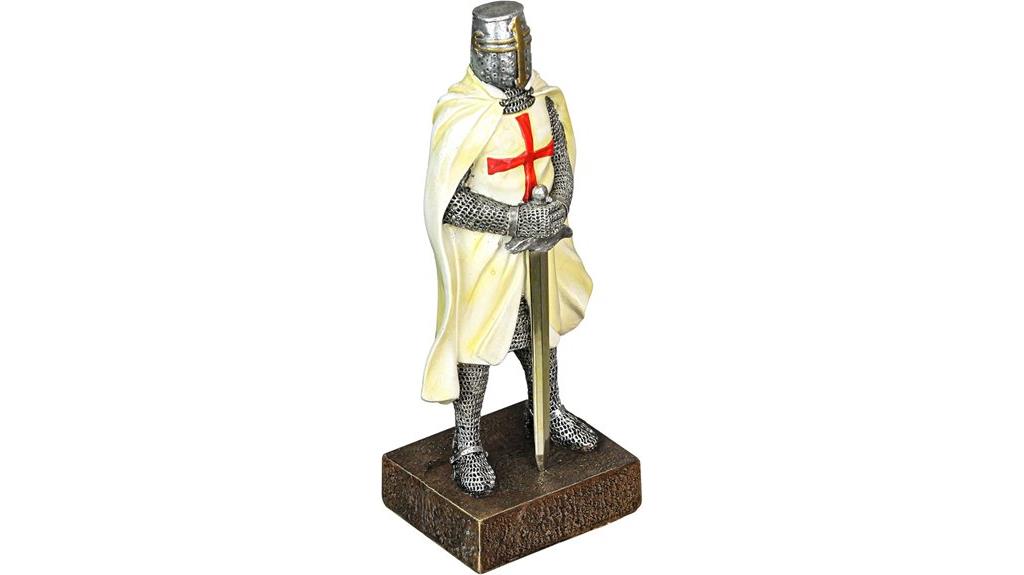medieval knight resin figurine