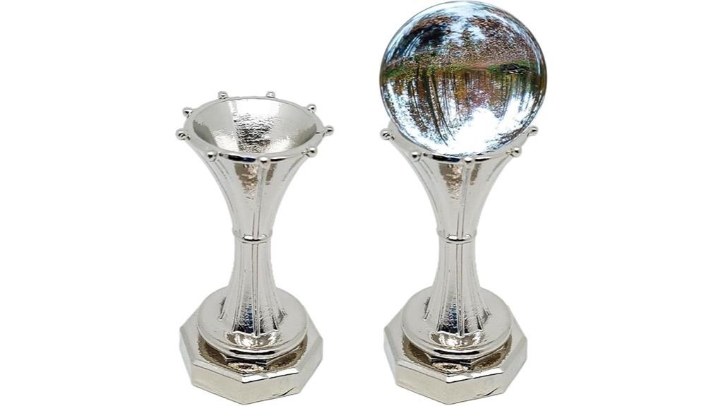 metal crystal ball trophy