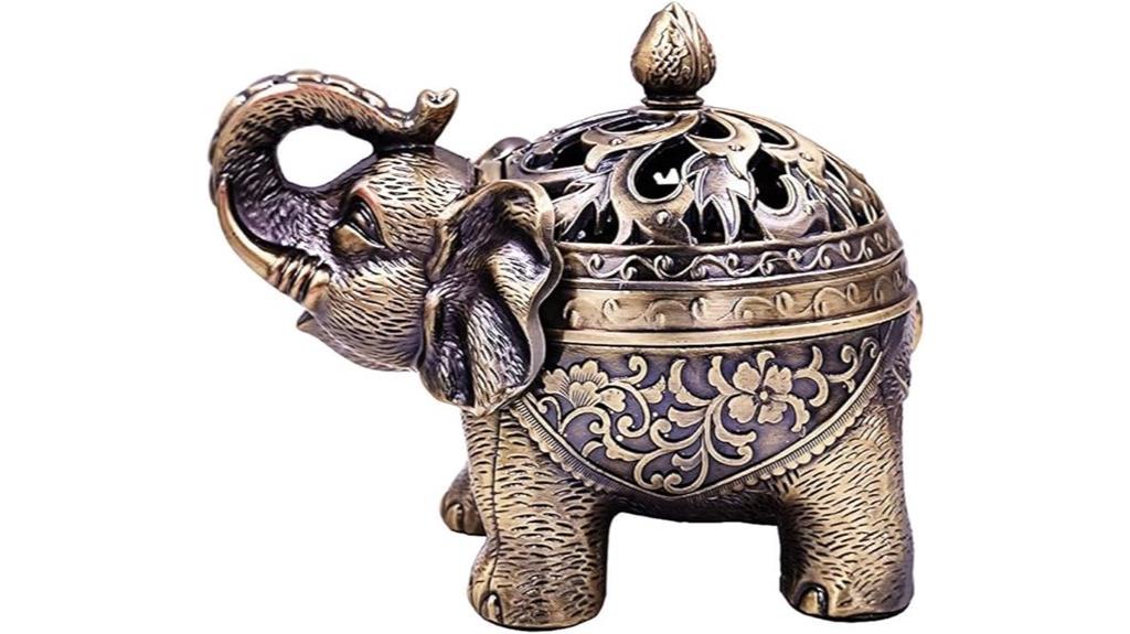 metal elephant incense holder