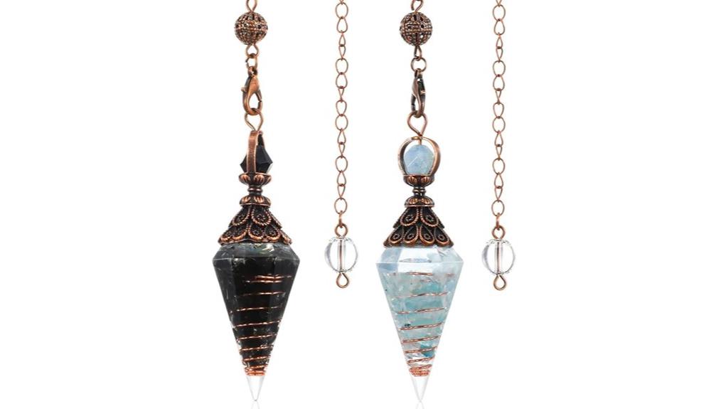 natural aquamarine crystal pendants