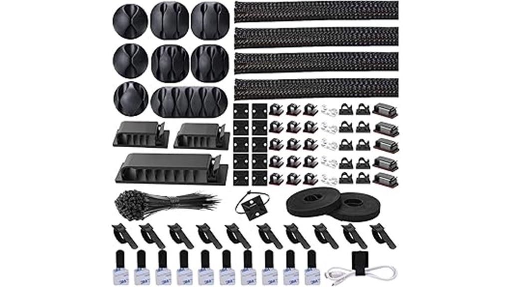 numbered cable management set