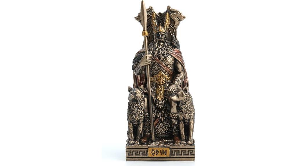 odin resin sitting figurine