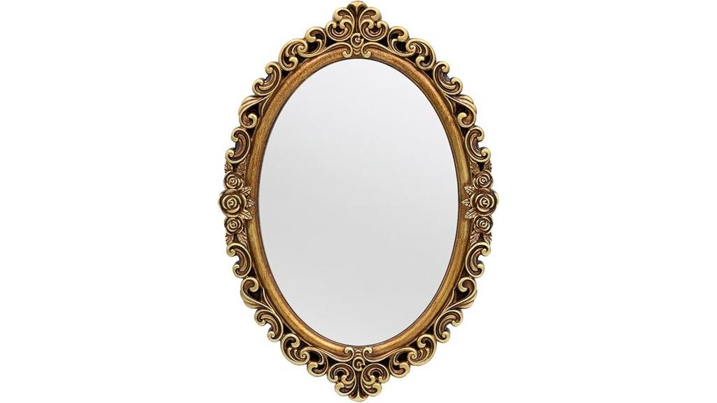 oval bedroom living room mirror