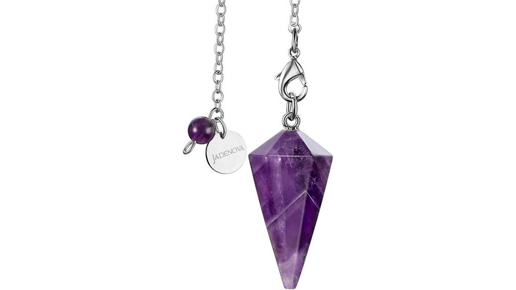 pendulum crystal necklace