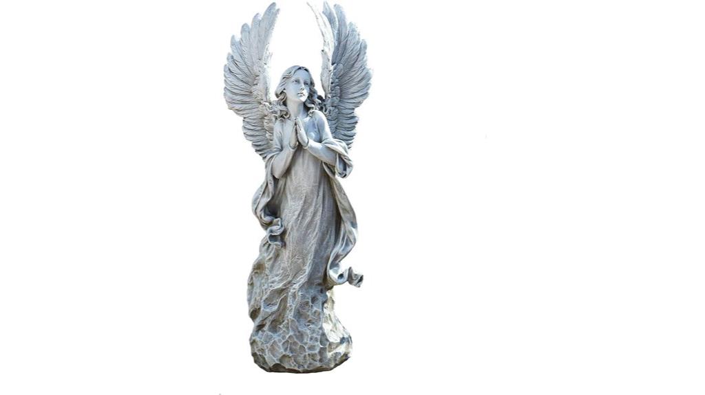 praying angel resin sculpture