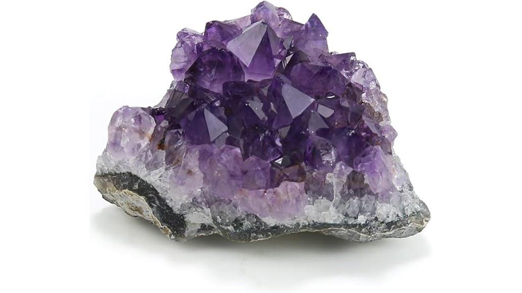 purple healing crystal rock