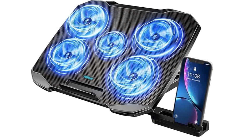 quiet adjustable fan pad