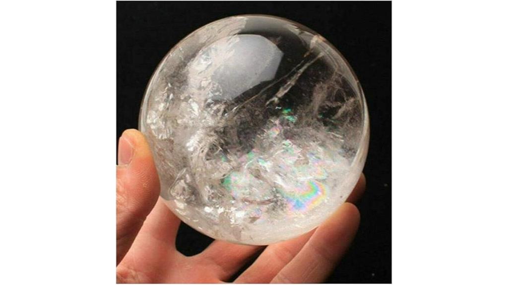 rainbow quartz crystal sphere