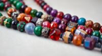 rare gemstone mala beads