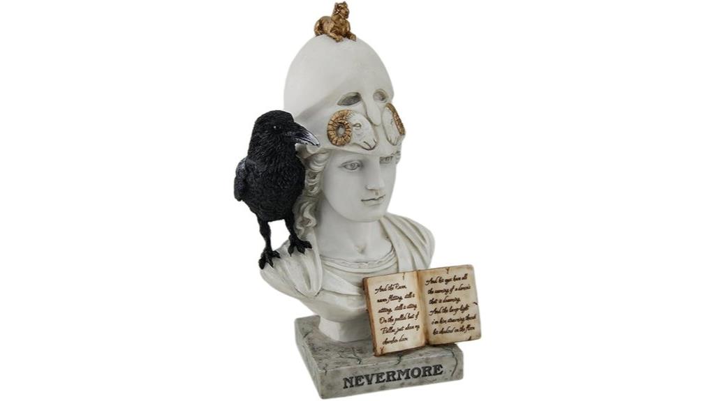 raven nevermore bust statue