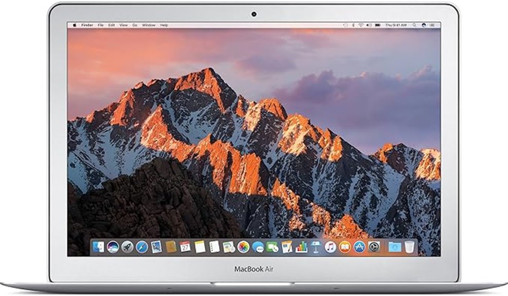 renewed silver macbook air