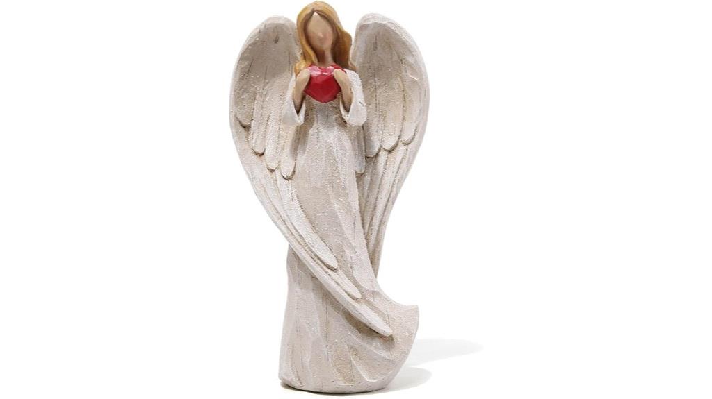 resin angel prayer sculpture
