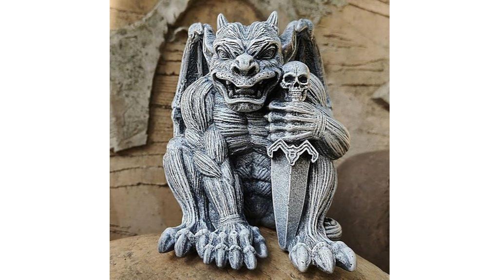 resin gargoyle with wings