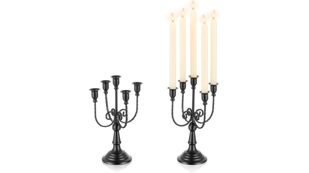 romadedi black candle holders