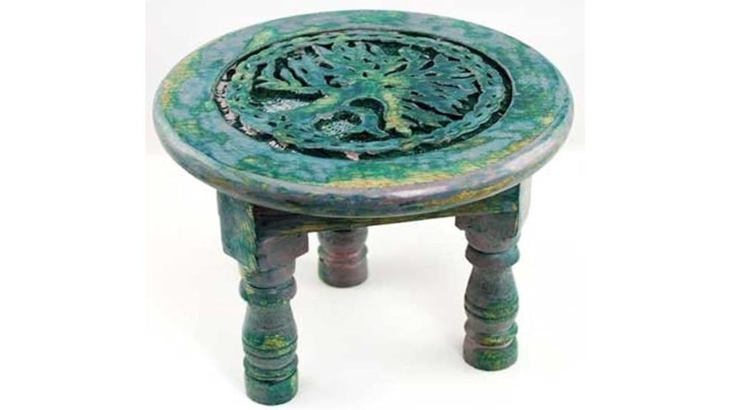 rustic green magenta altar