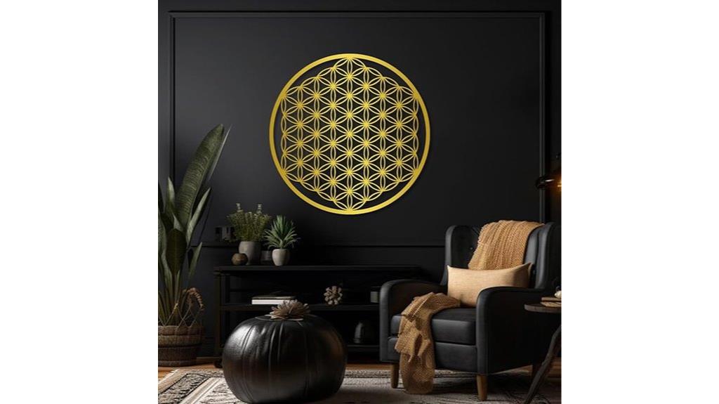 sacred geometry metal wall