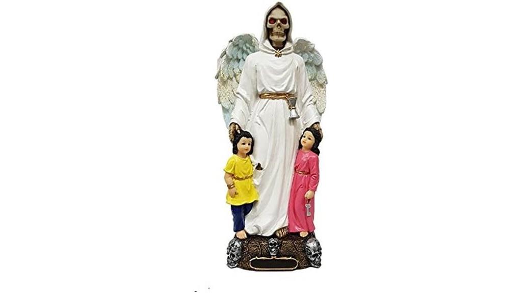 santa muerte skull sculpture