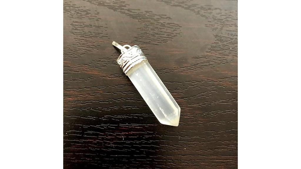selenite pendant for healing
