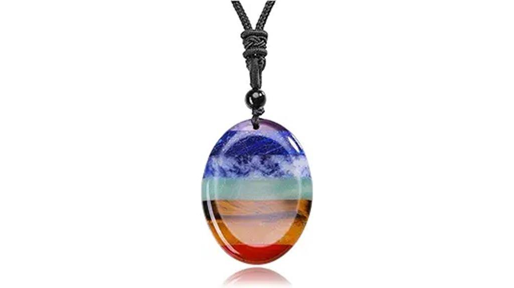seven chakra crystal necklace