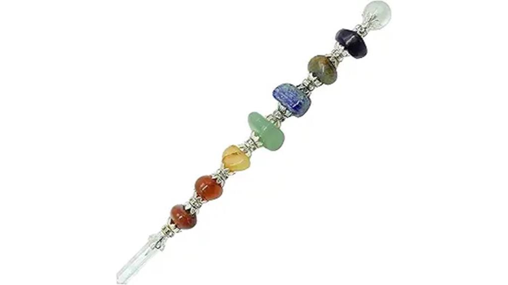 seven chakra crystal wand