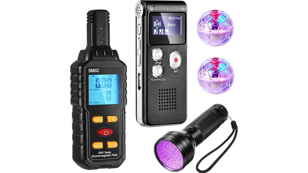 seven piece ghost hunting kit