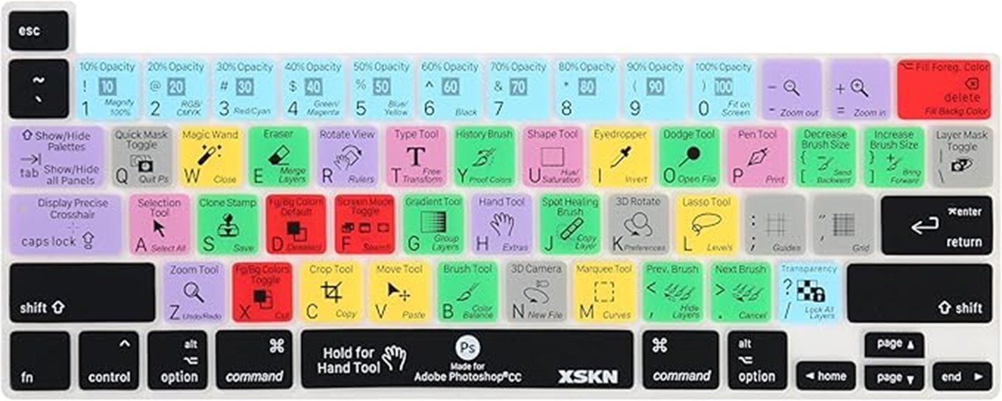 silicone keyboard cover for macbook