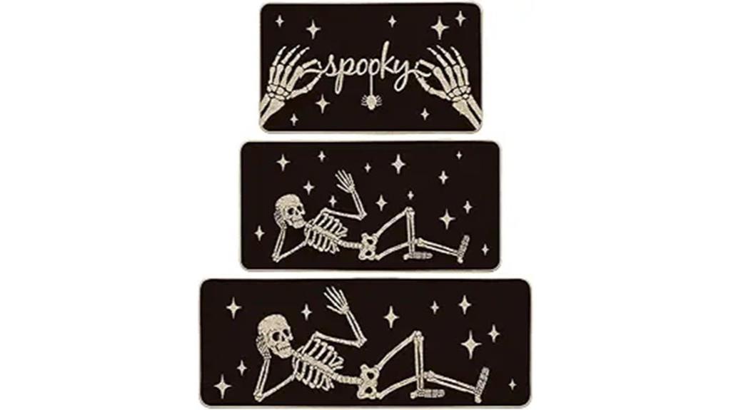 skeleton spider kitchen rugs