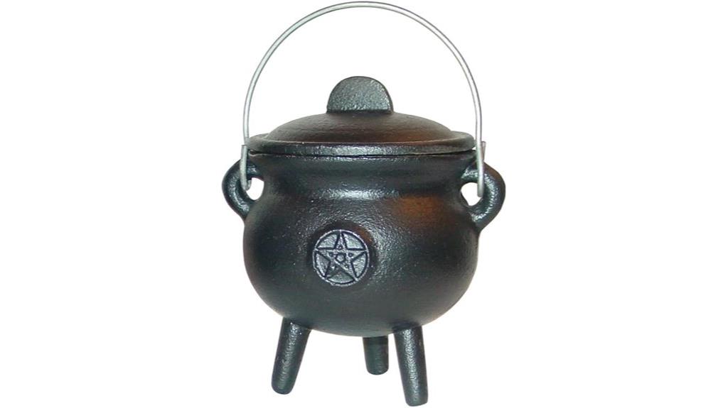 small cast iron cauldron