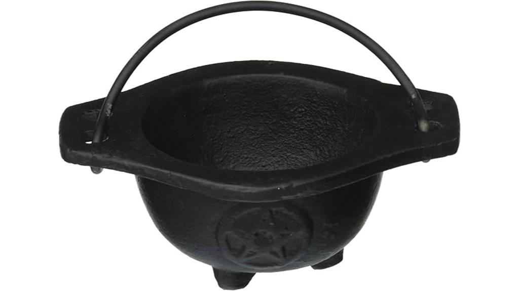 small cast iron cauldron