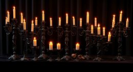 spooky haunted house candelabras