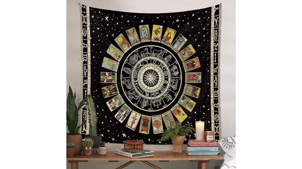 starry zodiac tarot cloth